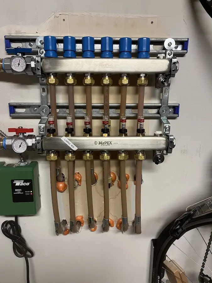 Plumber performing Leak Detection at a residential property in Mounds View